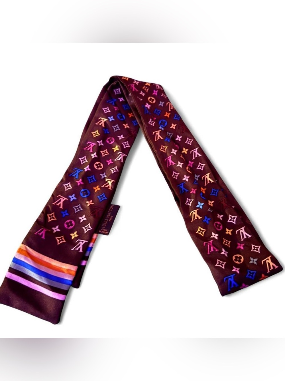 🔥Louis Vuitton x Takashi Murakami Silk Monogram Multicolor Bandeau!🔥 - Picture 2 of 3